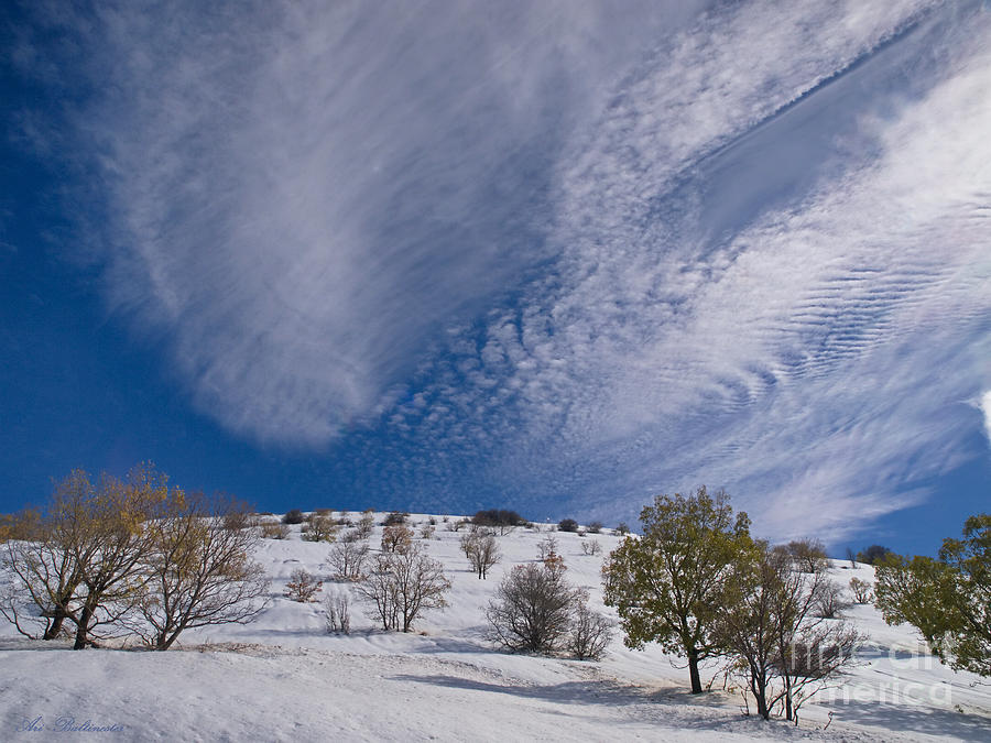 Snow on Mount Hermon 02 Photograph by Arik Baltinester
