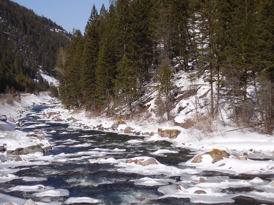 Snow On The River Photograph By Yvette Pichette - Fine Art America