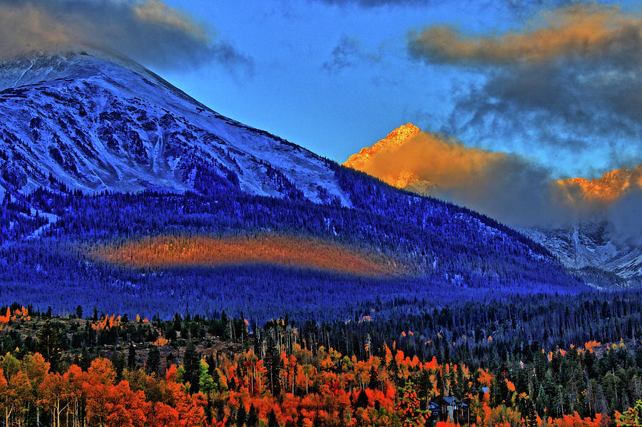 Snow Peak Fall Photograph by Scott Mahon