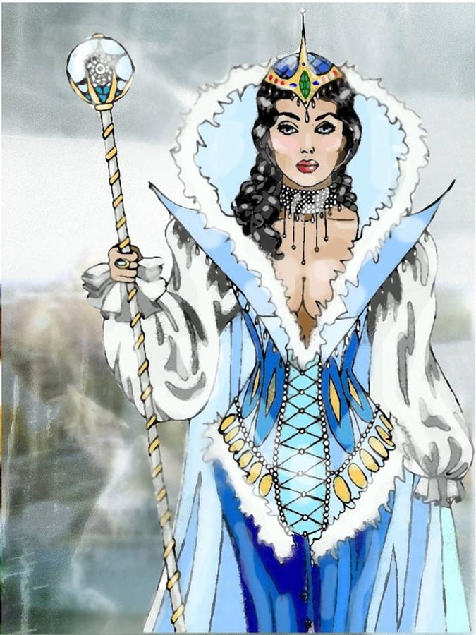 Snow Queen Digital Art by Scarlett Royale