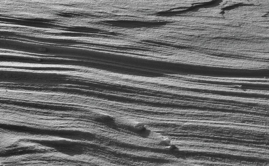 Snow Ridges Of Texture  Photograph by Lyle Crump