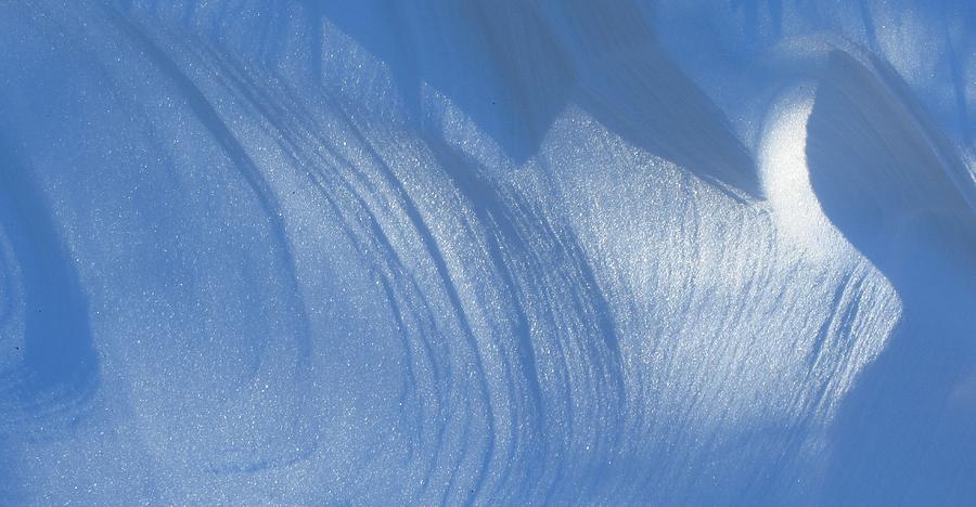 Snow Sculpted by the Wind Photograph by Bill Tomsa