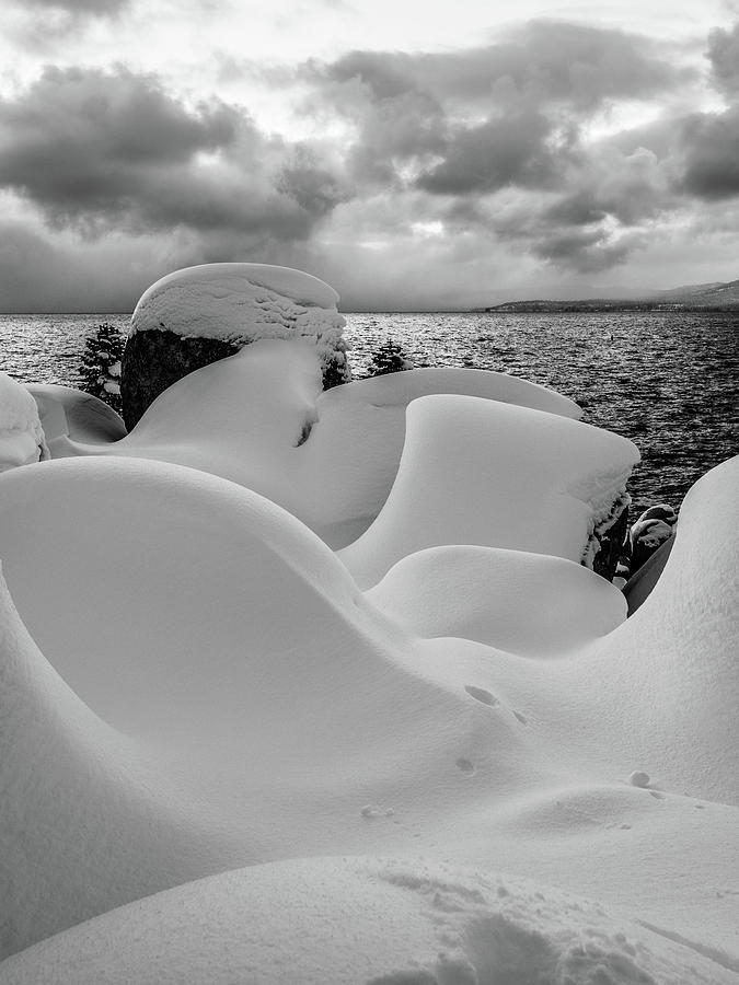 Snow shapes Photograph by Martin Gollery