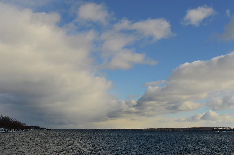 Snow Squall Passing Kempenfelt Bay Photograph by Lyle Crump