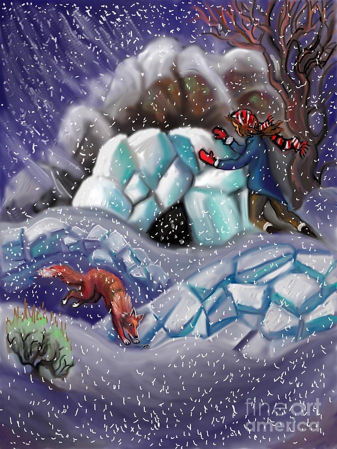 Nature Painting - Snow Tang - Story Illustration 9 by Dawn Senior-Trask