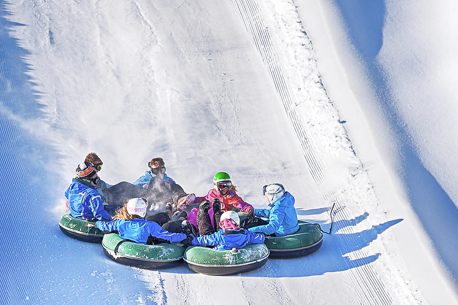 Snow Tubing in Ontario, Canada Photograph by Tatiana Travelways
