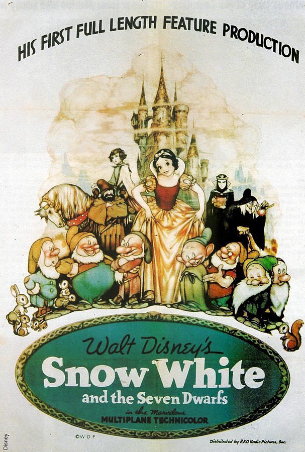 Movie Photograph - Snow White and the Seven Dwarfs by Georgia Clare