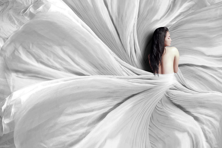 Flower Photograph - Snow White by Heru Sulistyono