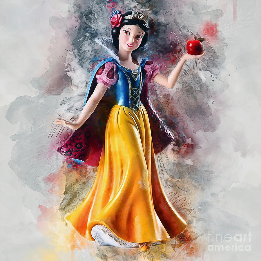 Snow White Digital Art by Ian Mitchell - Fine Art America
