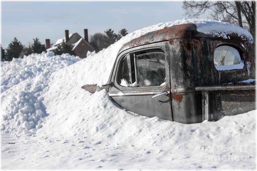 Truck Photograph - Snow Yard  by Steven Digman