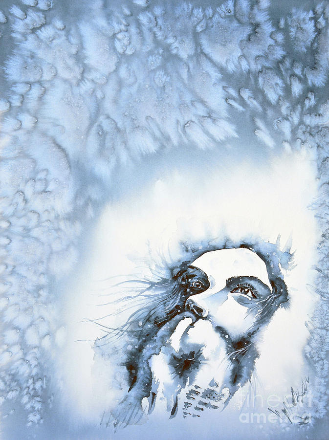 Winter Painting - Snow by Zaira Dzhaubaeva