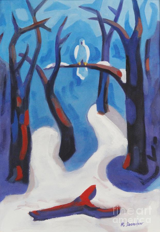 Nature Painting - Snowbird by Bob Desaulnier