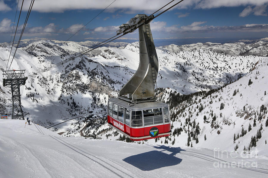 Snowbird Cable Car Photograph by Adam Jewell
