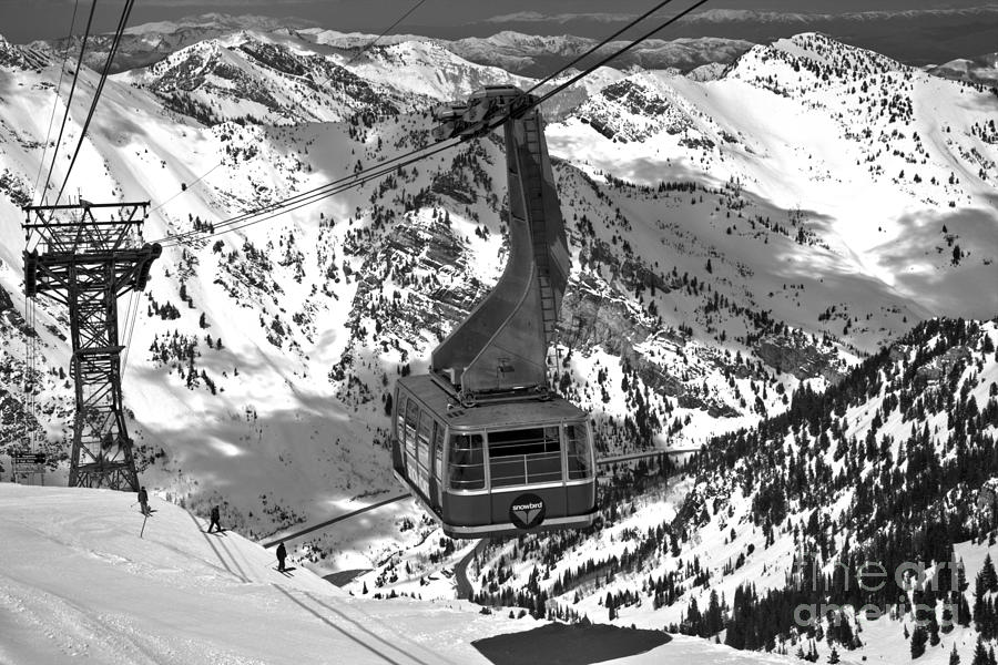 Snowbird Tram In The Wasatch Mountains Photograph by Adam Jewell
