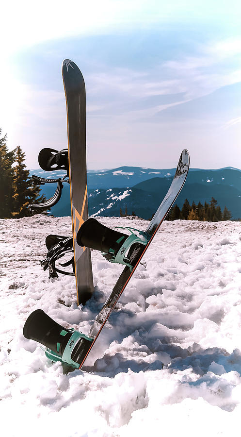 Snowboarding At Mt. Hood Photograph by Athena Mckinzie