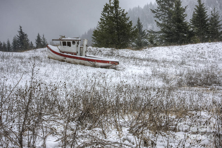 Boat Photograph - Snowbound by Idaho Scenic Images Linda Lantzy