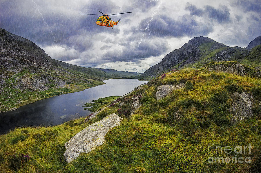 Snowdonia Mountain Resuce Photograph by Ian Mitchell