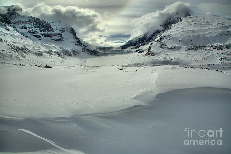 Snowdrifts Fill The Foreground Photograph by Adam Jewell