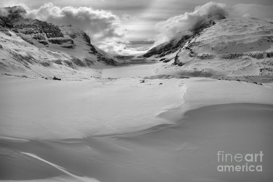Snowdrifts Glaciers And Clouds Photograph by Adam Jewell
