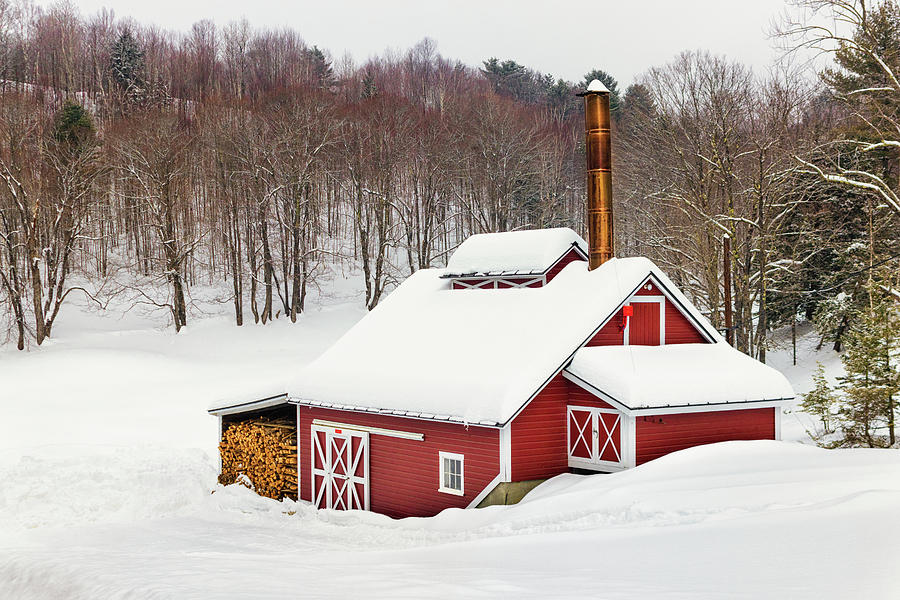 Snowed in at the Sugar Shack Photograph by Kristen Wilkinson