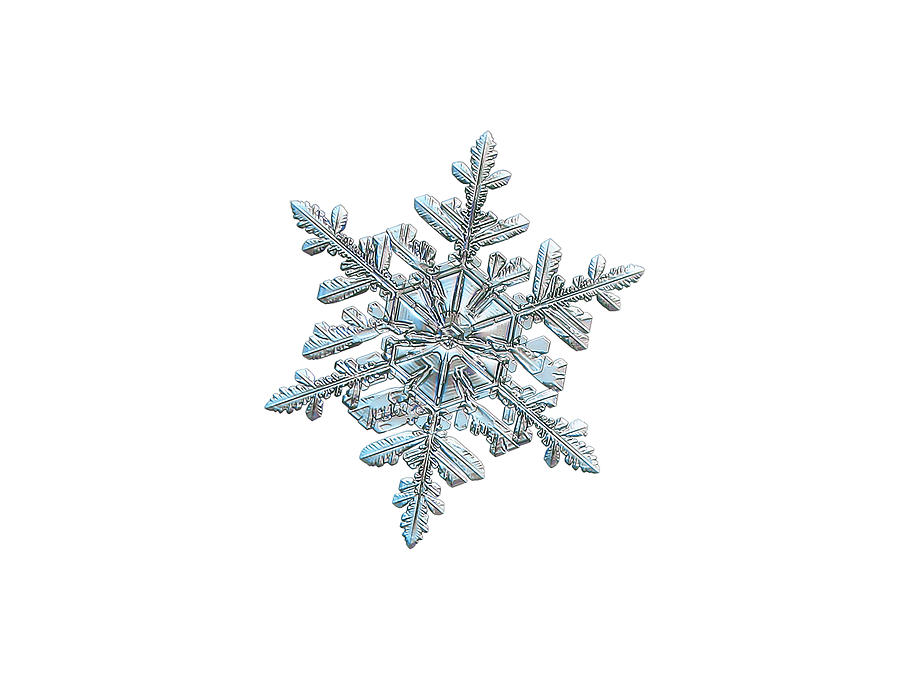 Snowflake 2018-02-21 n2 white Photograph by Alexey Kljatov