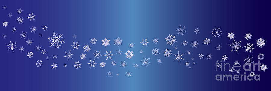 Snowflake Banner Digital Art by Bigalbaloo Stock - Fine Art America