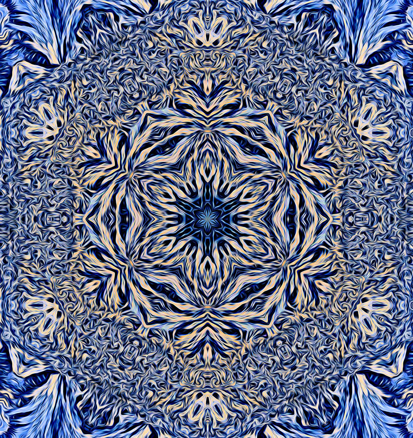 Snowflake design 5 Digital Art by Lilia S