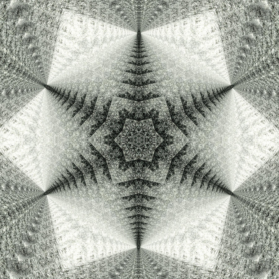 Snowflake Kaleidoscope III Digital Art by Laura Mountainspring