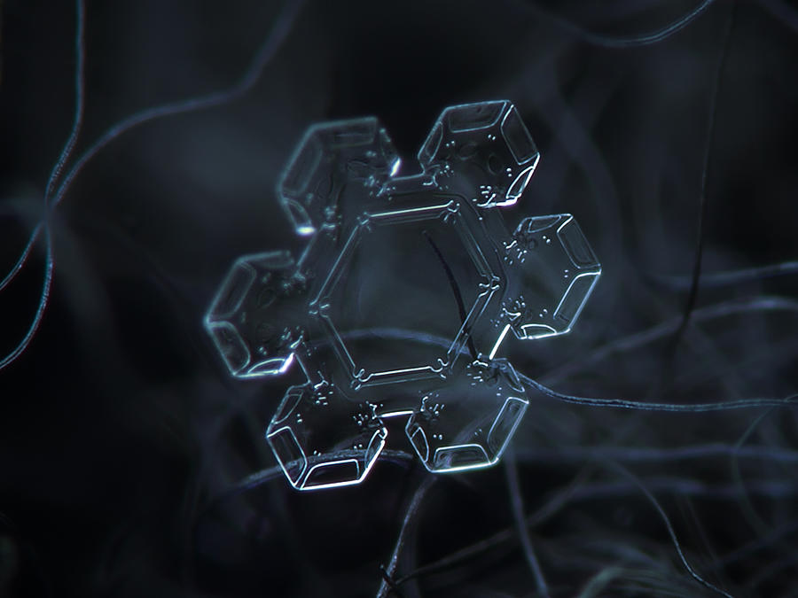 Snowflake photo - Jewel Photograph by Alexey Kljatov