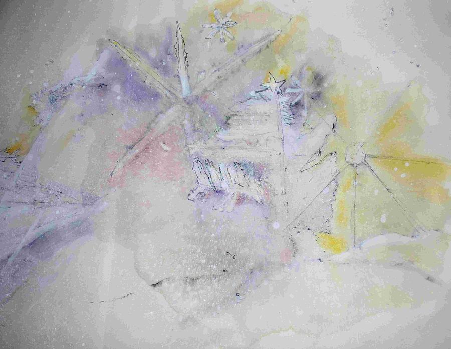 Snowflakes album  Painting by Debbi Saccomanno Chan