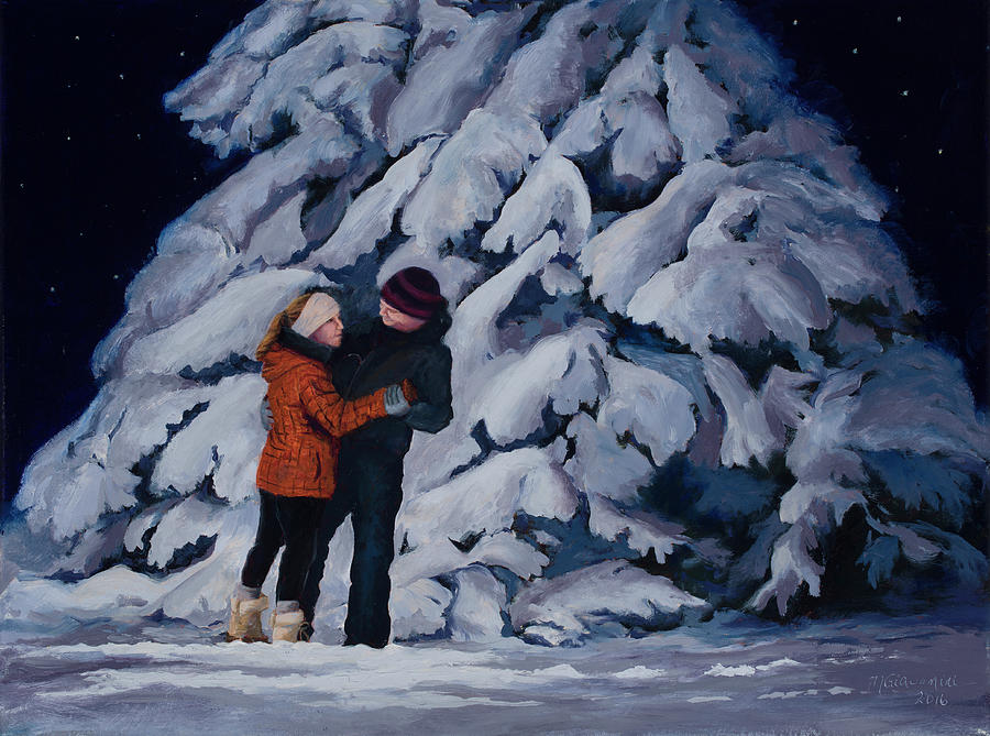Snowfoot Waltz Painting by Mary Giacomini