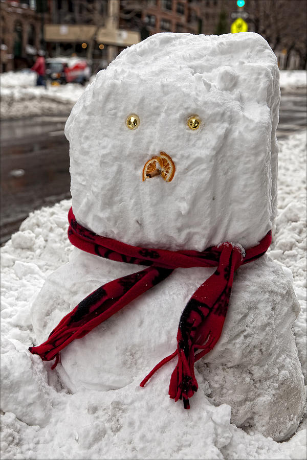 Snowman 96th Street And Park Avenue 2 Photograph