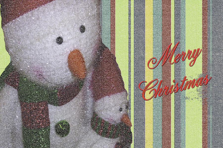 Snowman Merry Christmas Photograph by Leticia Latocki