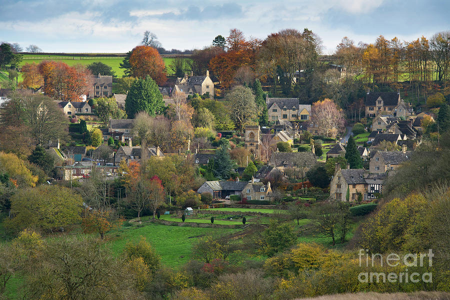 Snowshill in Autumn Photograph by Tim Gainey