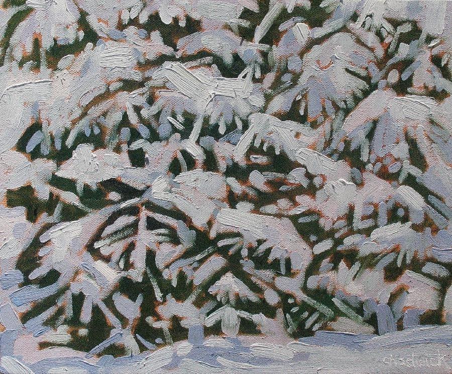 Snowstorm Painting by Phil Chadwick