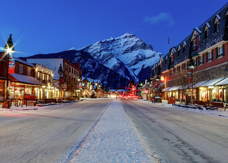 Snowy Banff Photograph by CH Squared Photo - Fine Art America