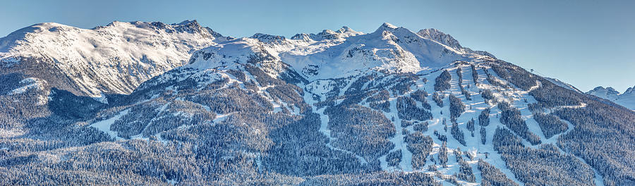 Snowy Blackcomb Mountain Panorama Photograph