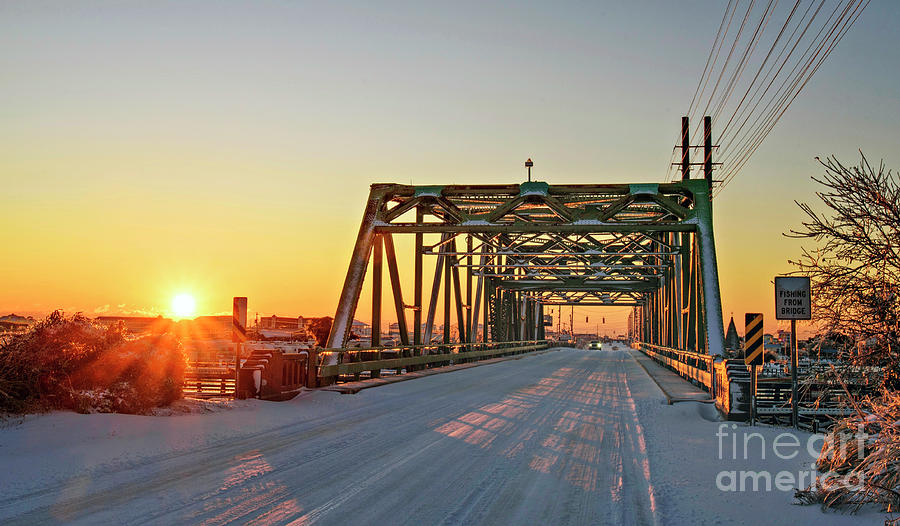 Snowy Bridge Photograph by DJA Images