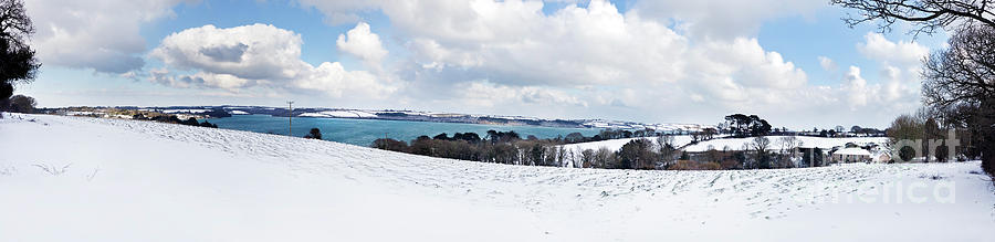 Snowy Carrick Roads Panorama Photograph by Terri Waters