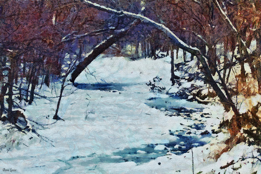 Snowy Creek Photograph by Anna Louise