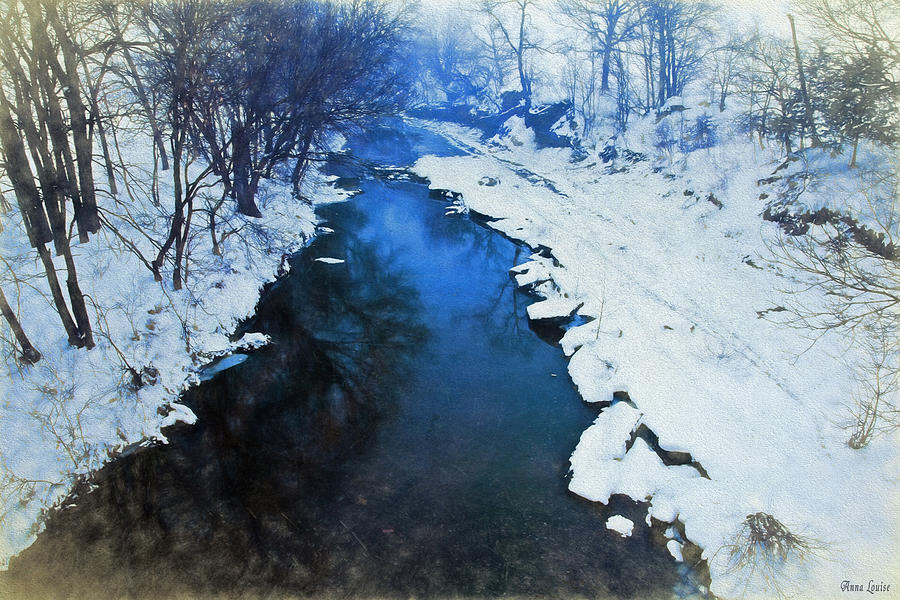 Snowy Creek Reflections Photograph by Anna Louise