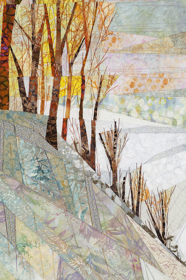 Tree Tapestry - Textile - Snowy Dawn by Linda Beach Tree Tapestry - Textile - Snowy Dawn by Linda Beach
