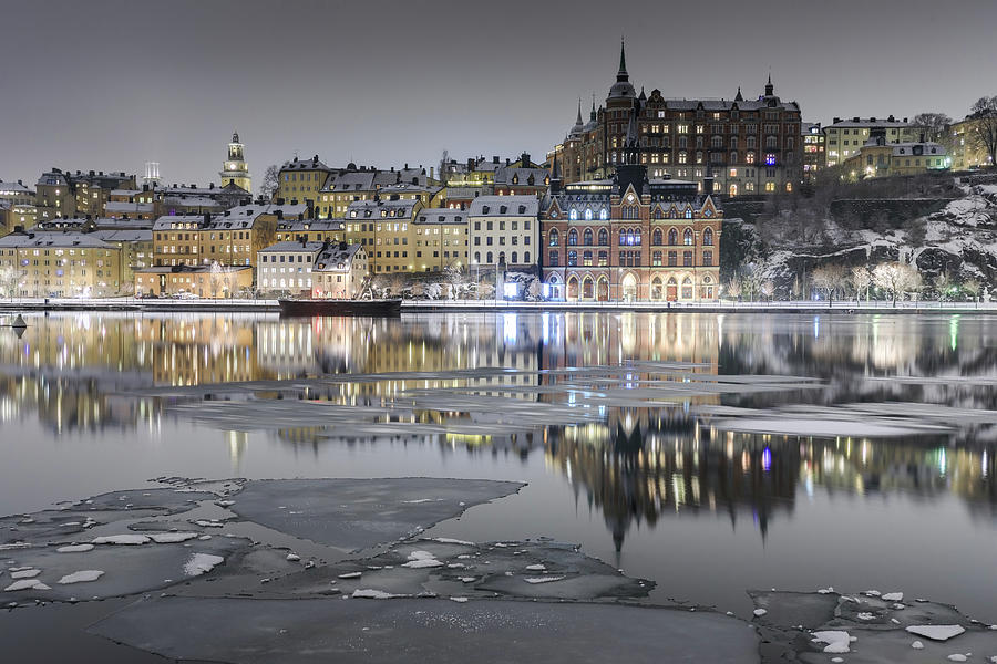 Winter Photograph - Snowy, dreamy reflection in Stockholm by Dejan Kostic Winter Photograph - Snowy, dreamy reflection in Stockholm by Dejan Kostic