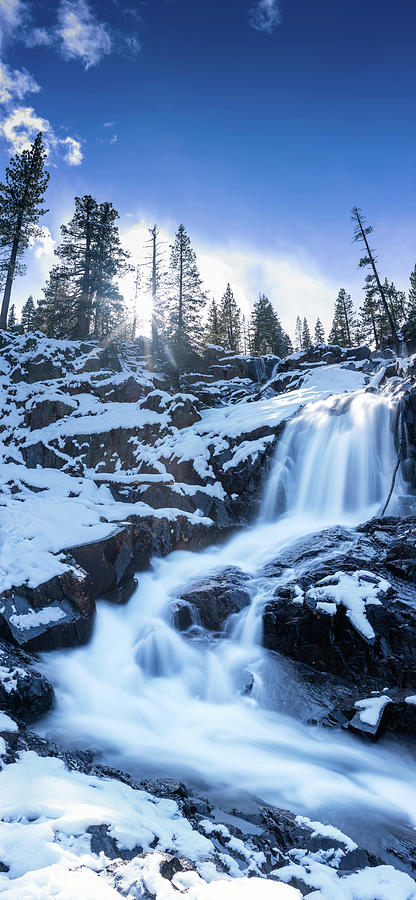Snowy Falls by Brad Scott Photograph by Brad Scott