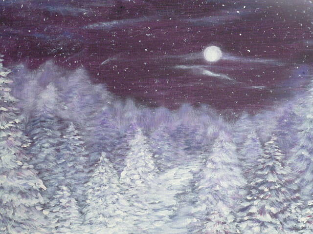 Snowy Fantasy Painting by Irina Astley - Fine Art America