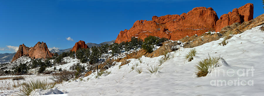 Snowy Fields At Garden Of The Gods Photograph by Adam Jewell