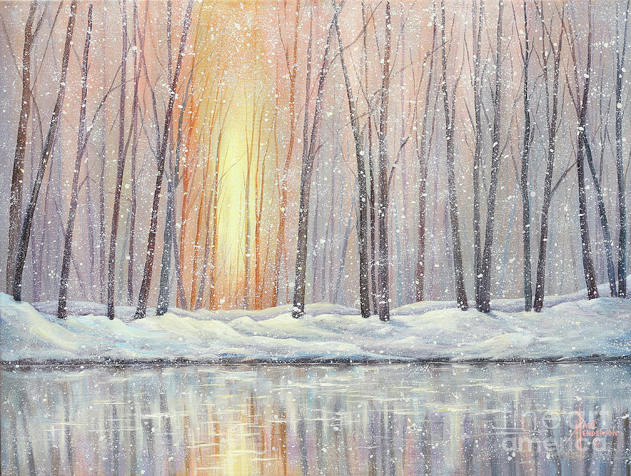 Snowy Glow Painting