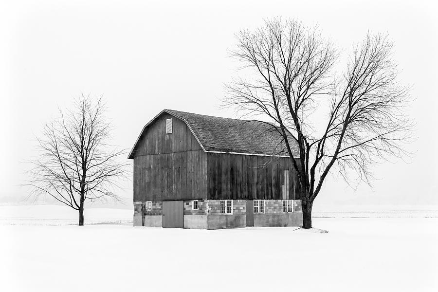 Snowy Little Barn Photograph by Todd Klassy