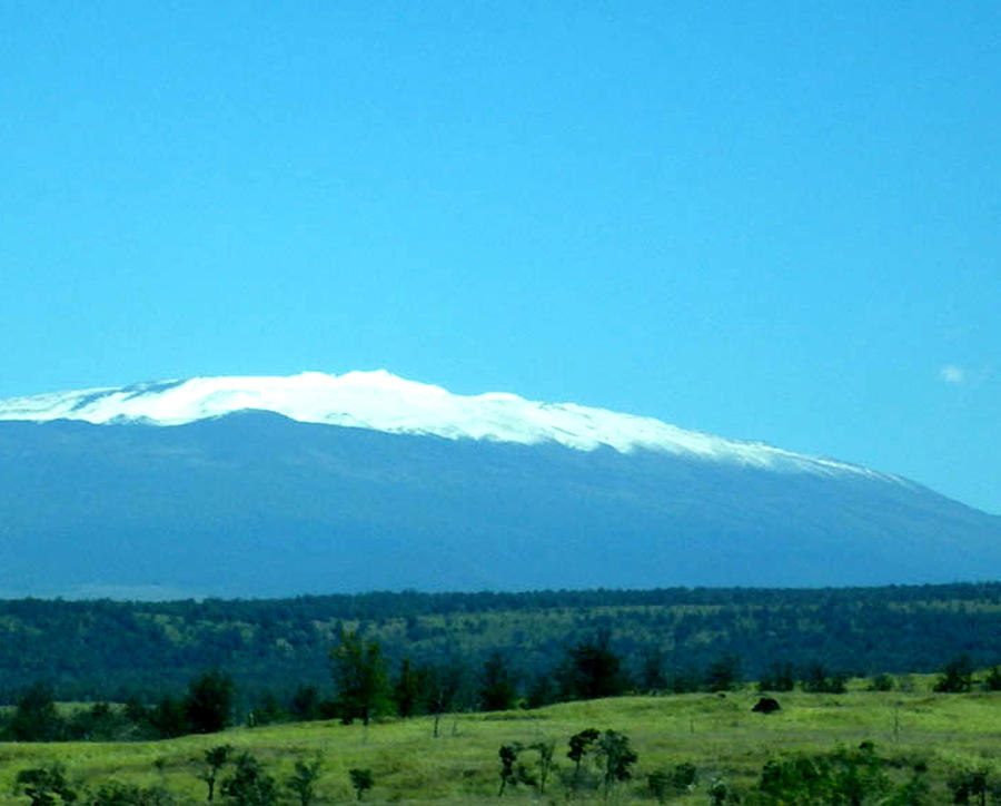 Snowy Mauna Kea Photograph by Karen Nicholson