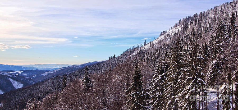 Snowy Mountains Skyline Photograph by Alex Art Ireland | Pixels